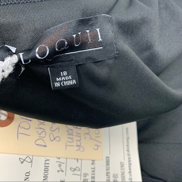 NWOT Eloquii Black White Jumpsuit with Cutout - Picture 11 of 11